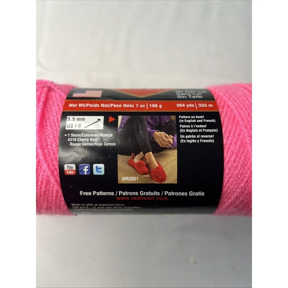 Red Heart Super Saver Yarn-Pretty n' Pink-364 Yards-100% Acrylic
